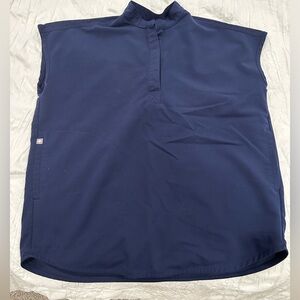 Figs Navy Oversize Scrub Top